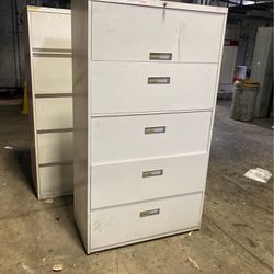 Metal File Cabinets  66 Inches High By 36 Inches Wide