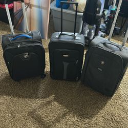 3 Suitcases/Carry On Size