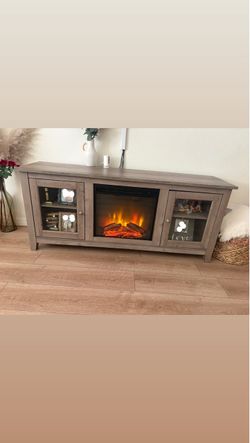 Fireplace TV stand