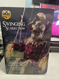 Halloween Swinging Scarecrow