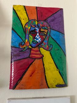 Self designed pastel art (of an Women)