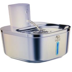 NEW Cordless cat, small dog pet water fountain stainless steel 108 ounces rechargeable automatic