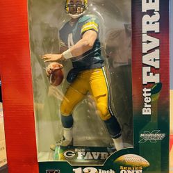 12” McFarlane Toys Series 1 NFL Action Figure “Brett Favre”( Rare)