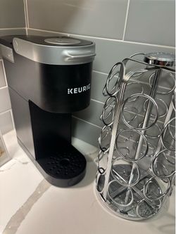 Black Keurig Mini & coffee pod holder