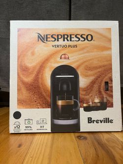 Nespresso Vertuo Plus Deluxe Coffee and Espresso Maker by Breville, Black