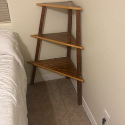 Corner Wood Shelf
