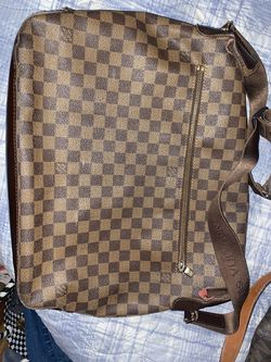 Authentic LOUIS VUITTON Damier Azur Messenger Bag Crossbody Bag