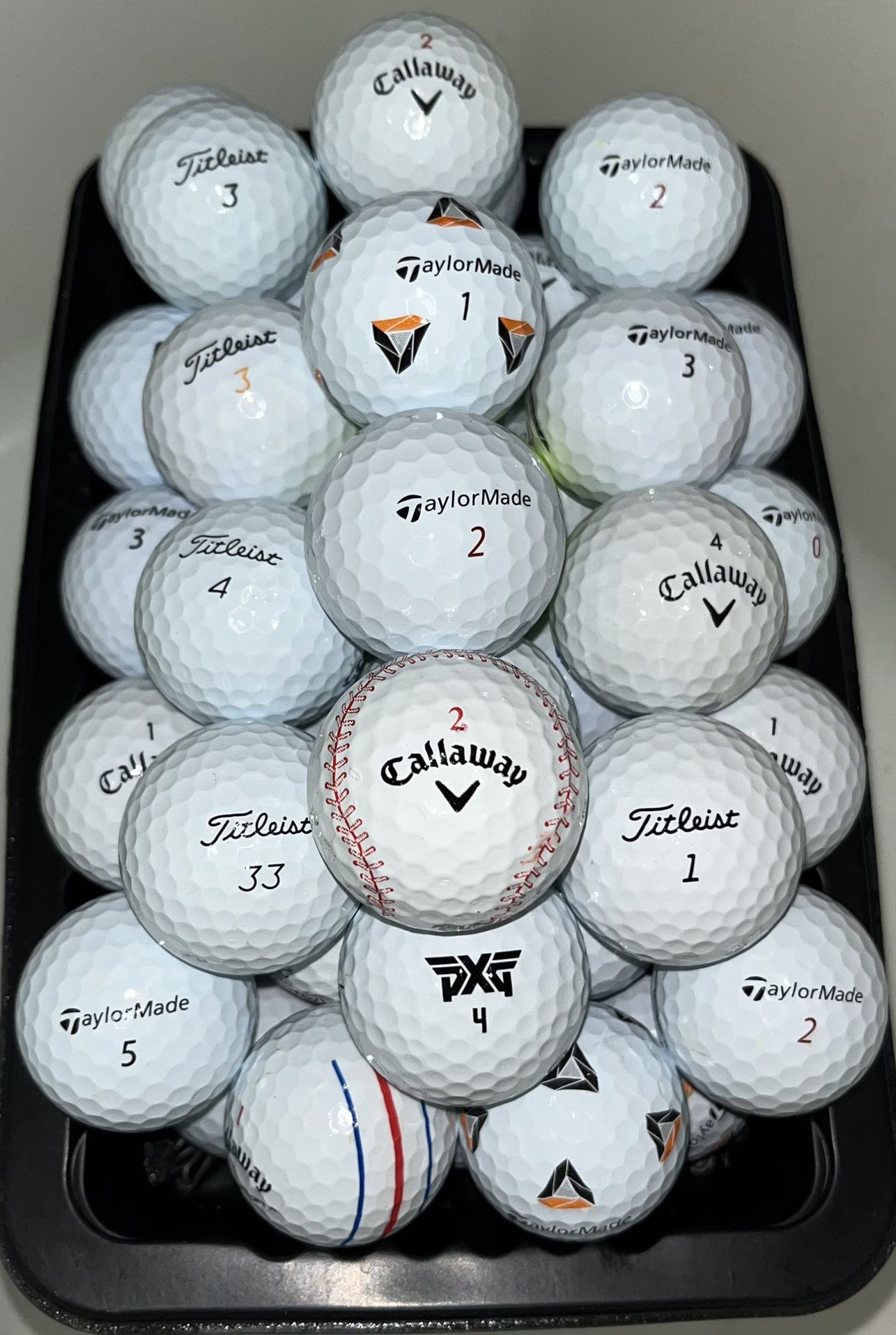 50 Golf Balls As Pictured Titleist , Taylormade , Callaway…. ⛳️ 