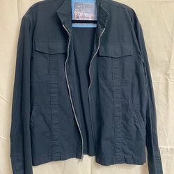 Men’s Coat Of Individuality, Black Zip Jacket