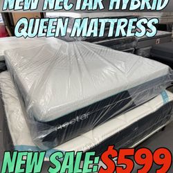 NEW NECTAR PREMIER HYBRID QUEEN MATTRESS 