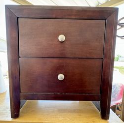 Bedside Drawers Cherry Wood