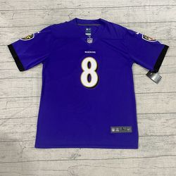 Nike NFL Lamar Jackson Purple Baltimore Ravens Jersey
