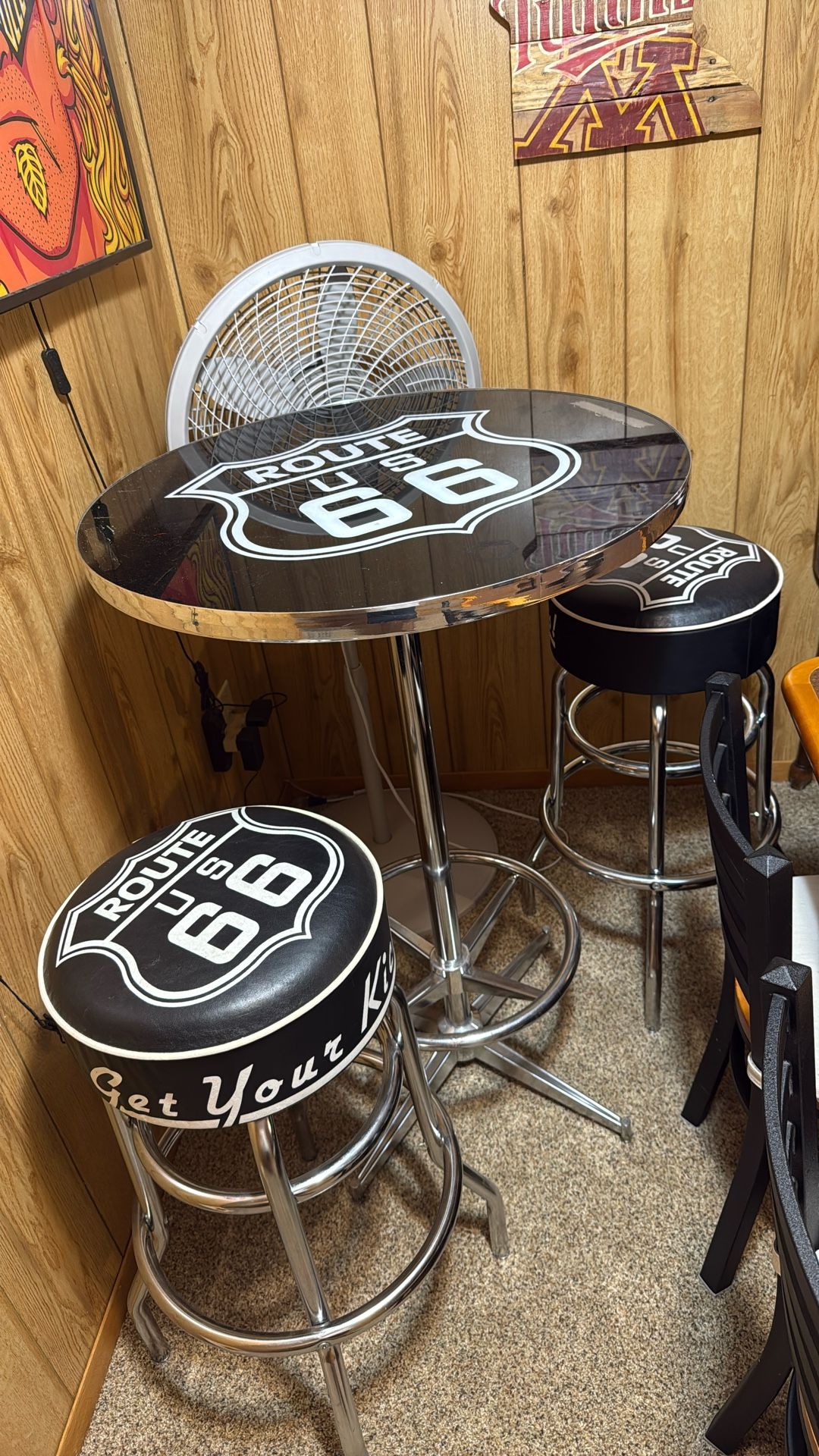 Bar Table With Two Chairs