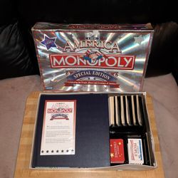 2002 Hasbro Parker brother "the American special addition " celebrating the people, places, and greatness Board, Money, Cards, Pieces Are Like New