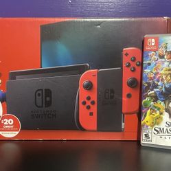 Nintendo Switch Mario And Bowser Red Joy-Cons Limited Edition