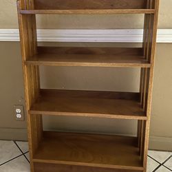 Small Bookshelf All Wood Book Shelf