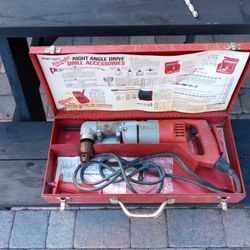 Milwaukee Right Angle Drill Reversible New Cost 300 Used 149