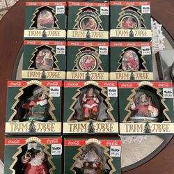 Coca Cola Christmas Tree Ornaments Vintage