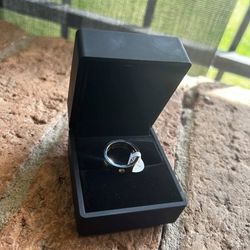 6mm Gold Love Style Band - Size 7 - Brilliant Stone w/ Gift Box