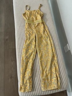 Barbie Gold Sequin Wide-Leg Jumpsuit Costume