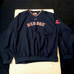 Vintage Nike Boston Red Sox Windbreaker Men’s XL Pullover Center Swoosh MLB