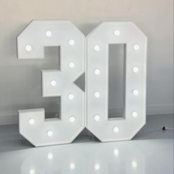 Marquee Numbers from 0-9