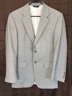 Jos A Bank Gray Glen plaid 2 Button blazer sport coat