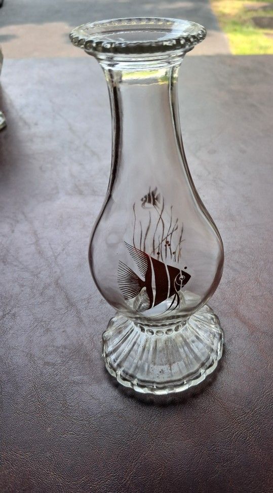 Avon Sea fantasy angel fish collectible vase.