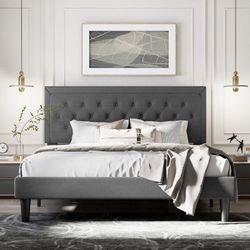 *NEW* Grey King Size Adjustable Bed Frame