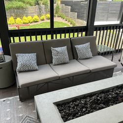 Crate And Barrel Outdoor Lounge Couch 