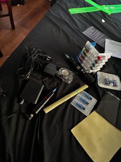 2 Tattoo  Machine, Inks, and Needles