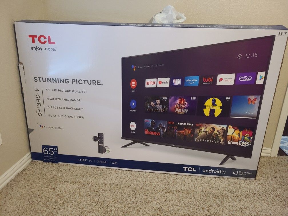 TCl 65 Inch 4K UHD brand new