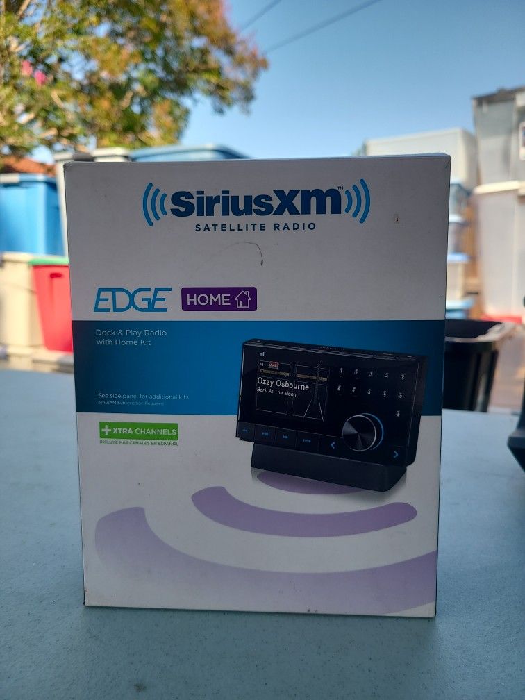 New In Box SiriusXM Edge Dock and Play Satellite Radio Receiver with Home Kit