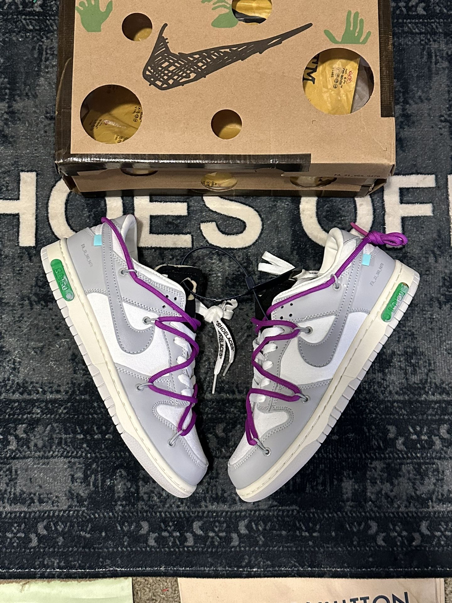 nike dunk off white lot 30 of 50