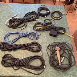 Guitar Cables + Microphone + Pedal Bundle