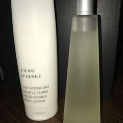 l'eau d'issey eau de toilette spray and matching fragrance body lotion