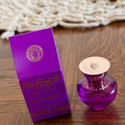 Versace Dylan Purple Pour Femme EDP Splash .17oz 5mL Mini Perfume, NiB!