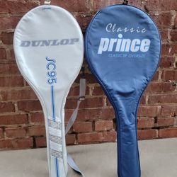 DUNLOP SC95 & PRINCE Classic BP Oversize 2 Tennis Rackets set 