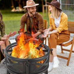 Portable Wood-Burning Fire Pit