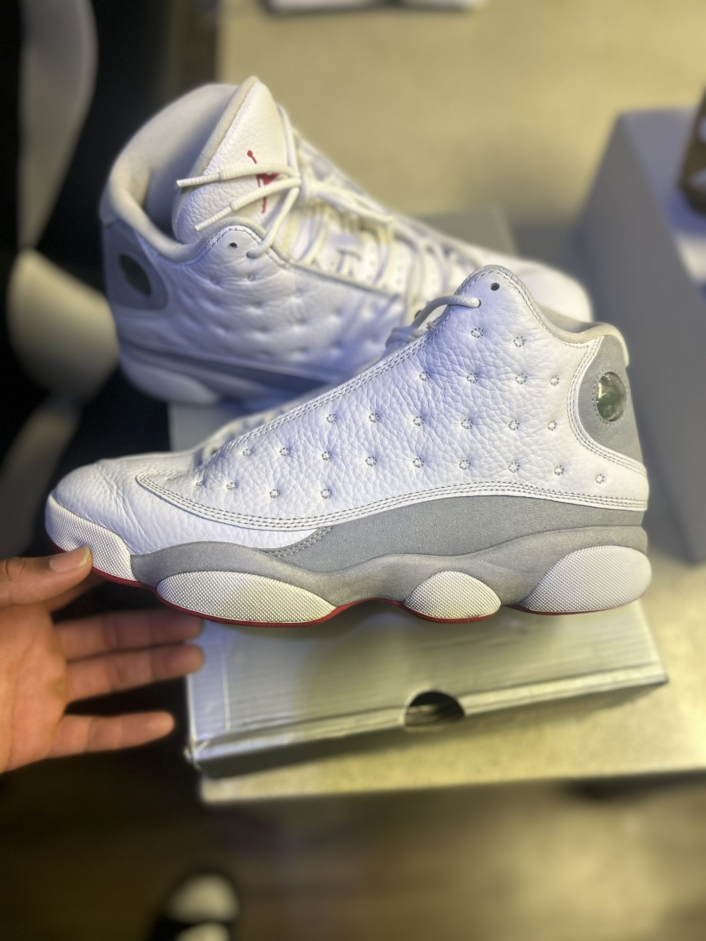 (Two pair For One price) Retro 13s (Wolf grey / Wheat)