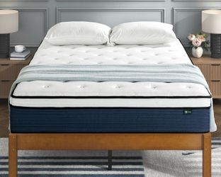 NEW Memory Foam Queen Mattress 14” Inches, Plush Hybrid Queen Mattress W/ Cooling Comfort !