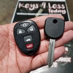 $100 in Upland Right Now | 2007-14 Chevy GMC Cadillac Remote & Key Complete Set Copy (Escalade, Suburban, Yukon, Tahoe & more)