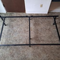 Free Full Size Box Spring And Adjustable Metal Bed Frame