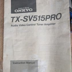 Onkyo TX-SV515PRO Audio/Video Controller Tuner Amplifier