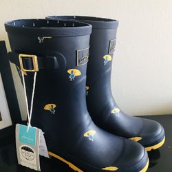 Joules Rain boots brand new size 8