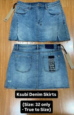 Ksubi denim skirt $30
