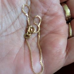 14K Solid Gold Serpentine Bracelet