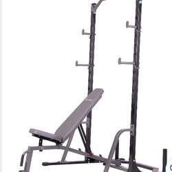 Body Champ 2-Piece Power Rack with Weight Bench "BRAND NEW IN BOX"