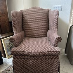 Beautiful upholstered Wingback Armchair, Ladies Chair, Accent Chair 