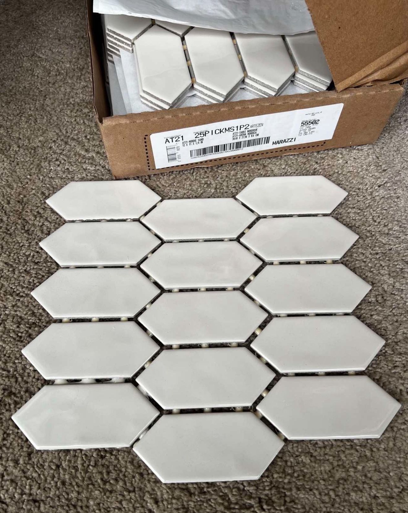 Tile Mosaic . Size 12x12. Gloss. Total 14 Sheets